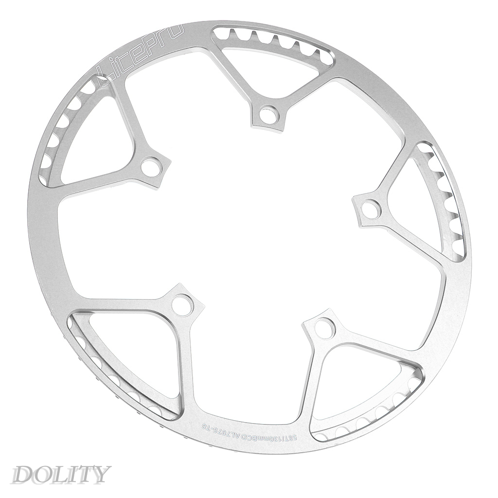 [DOLITY]45T 47T 53T 56T 58T Chainring 130 BCD Single Speed Chain Ring Red 45T