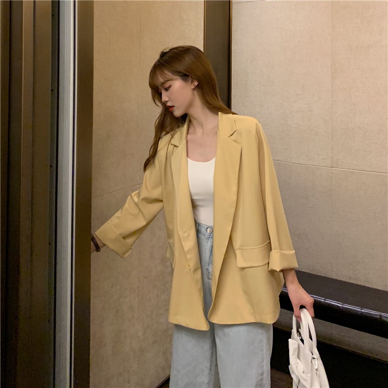 (Sẵn đen)Áo blazer nữ mùa hè 2020 mới hàn quốc mỏng nhẹ (Hàng order) | BigBuy360 - bigbuy360.vn