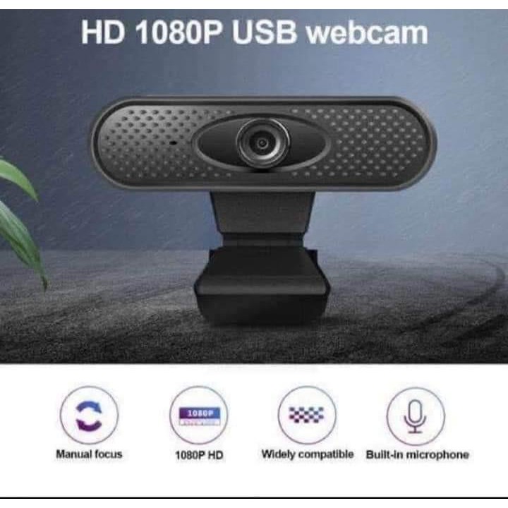 Webcam Full HD 1080P Cho Máy Tính, Camera Có Mic 1080p Cho Laptop Học Online Qua ZOOM, Trực Tuyến- Hội Họp Rõ Nét