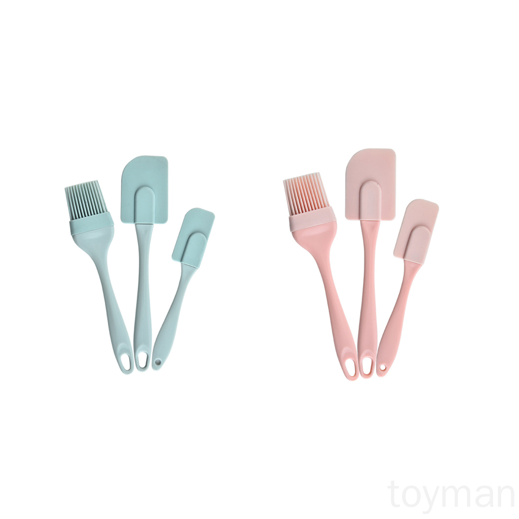 Set 3 Cọ Silicon Phết Dầu Làm Bánh Tiện Dụng