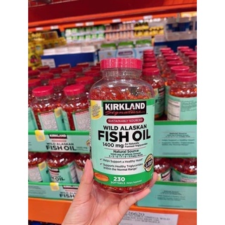 Viên uống dầu cá Kirkland Wild Alaskan 230 viên.