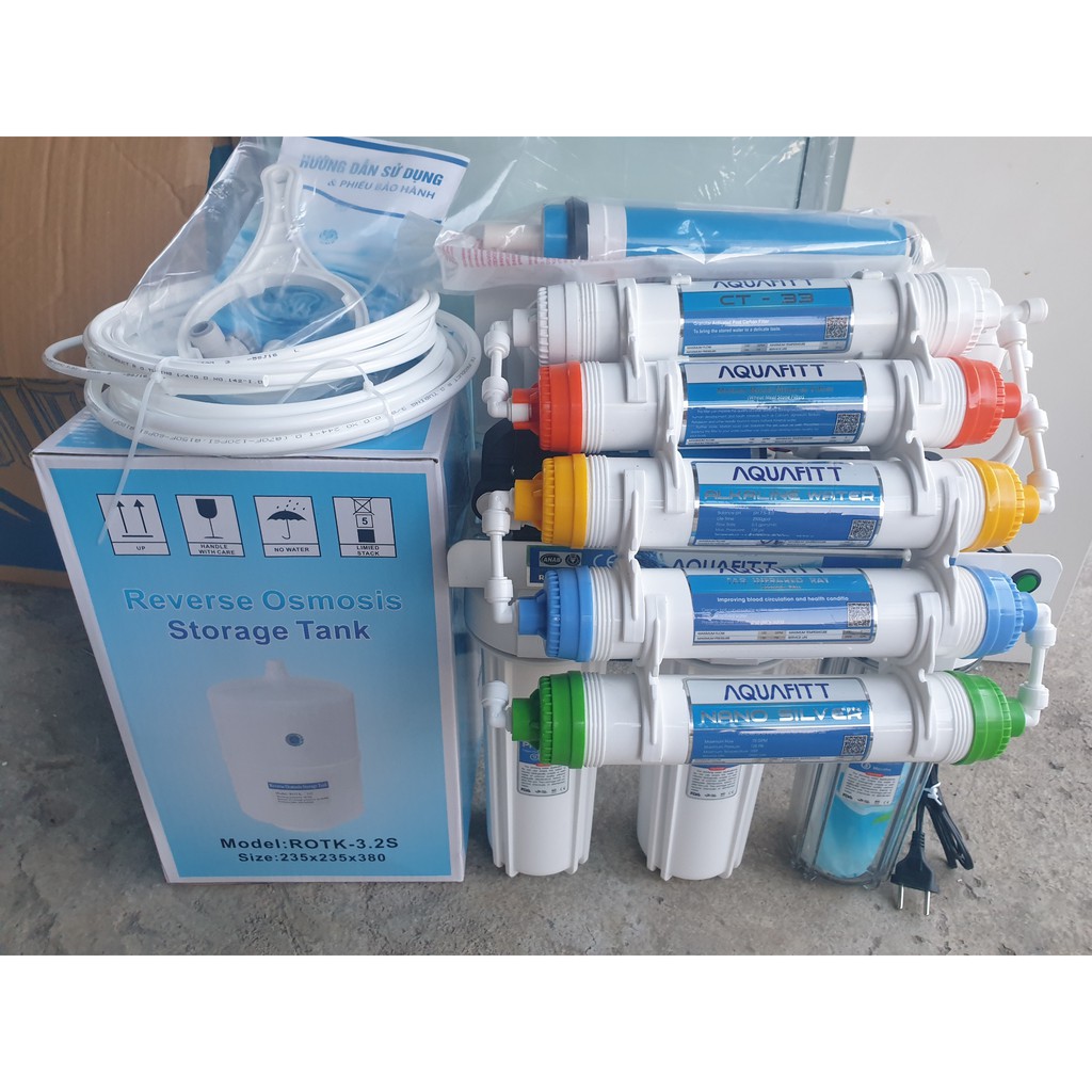 MÁY LỌC NƯỚC TINH KHIẾT RO 9 LÕI AQUAFITT (4D xanh) | BigBuy360 - bigbuy360.vn