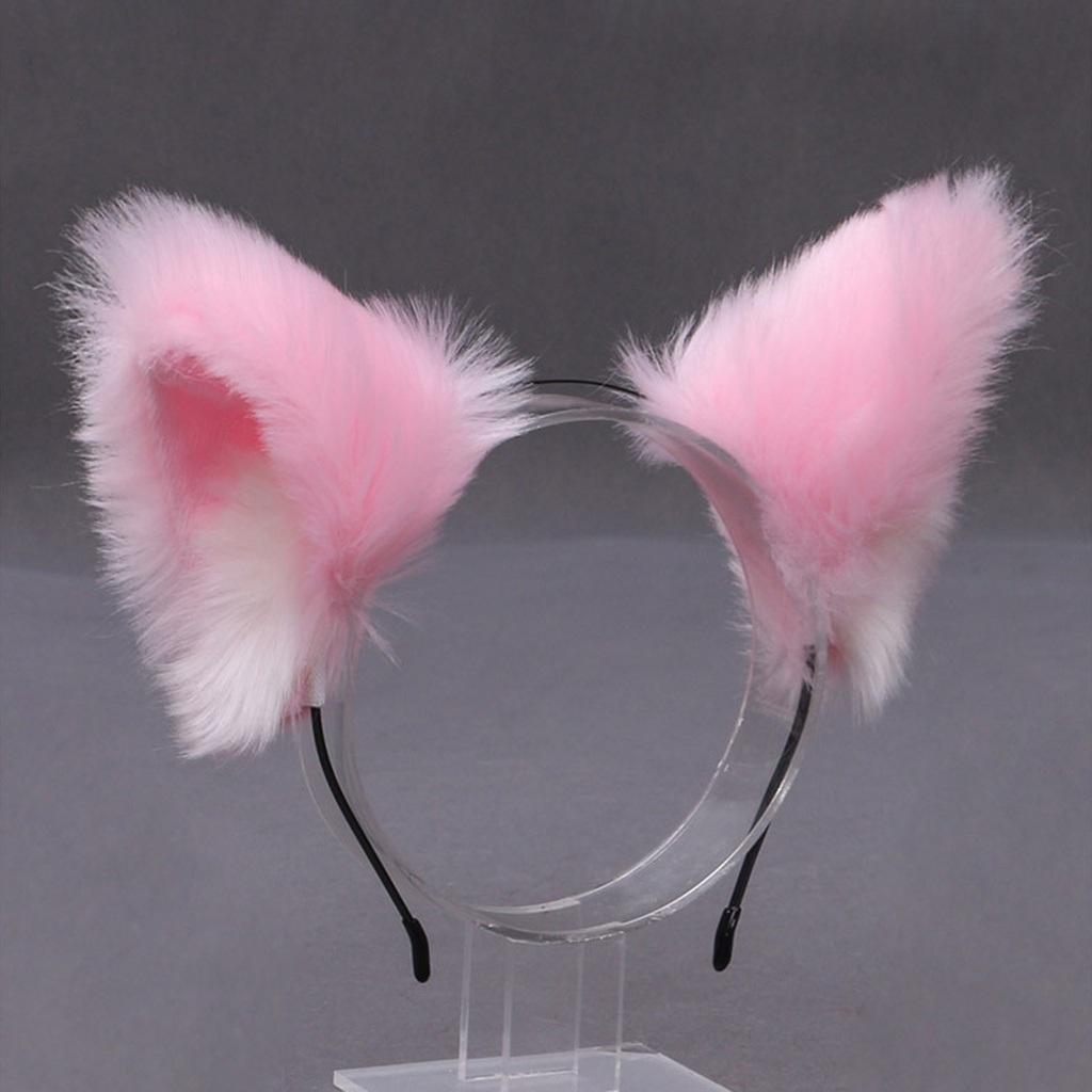 Băng Đô Tai Mèo Lông Xù Tinh Tế Dùng Hóa Trang Tiệc Tùng