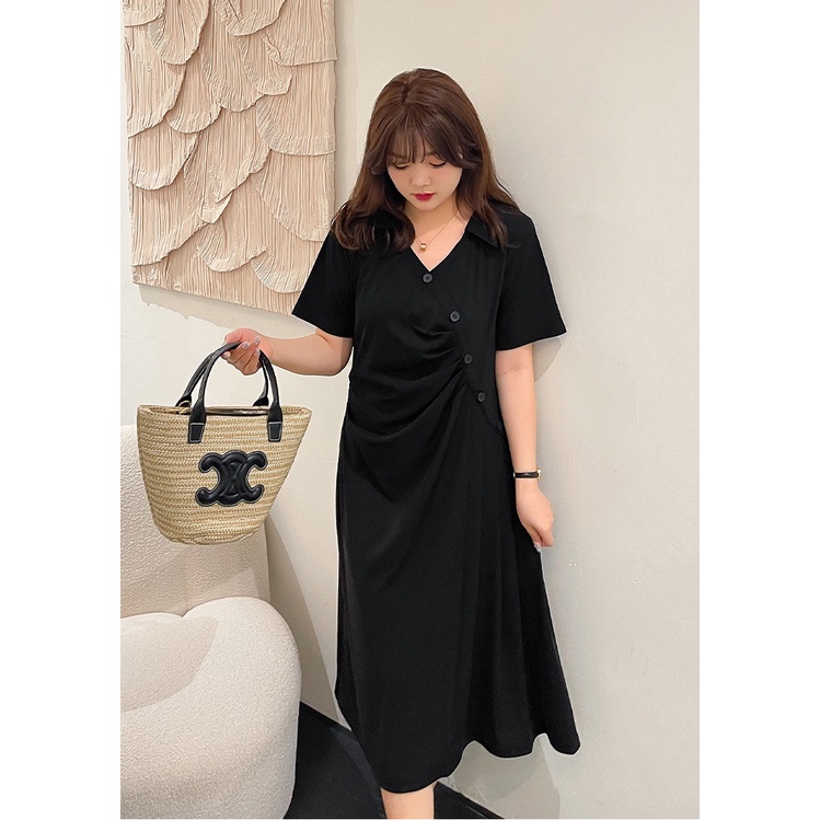 Đầm Bigsize váy Bigsize form chuẩn hách dáng chất liệu cotton co giãn bốn chiều