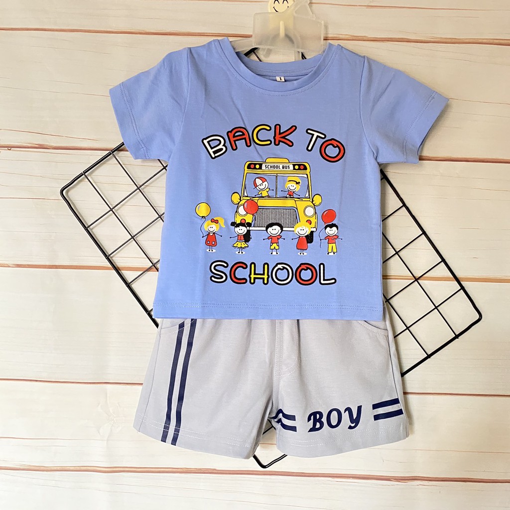 Bộ quần áo thun cotton 4 chiều TomTom Baby cho bé trai, hàng Việt Nam chất lượng| Quần áo trẻ em | Quần áo bé trai|