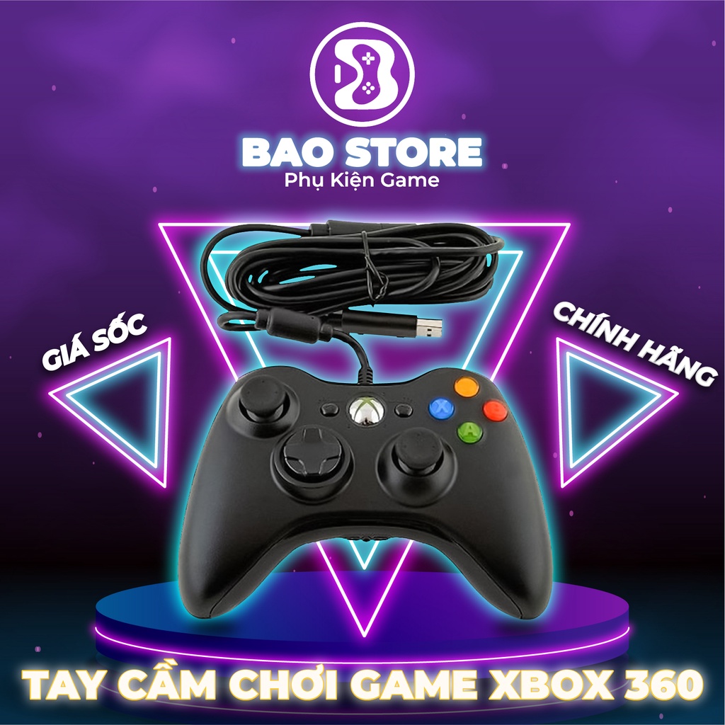 Tay cầm chơi game Xbox 360, đầu cắm USB trên PC/LAPTOP l Rất phù hợp