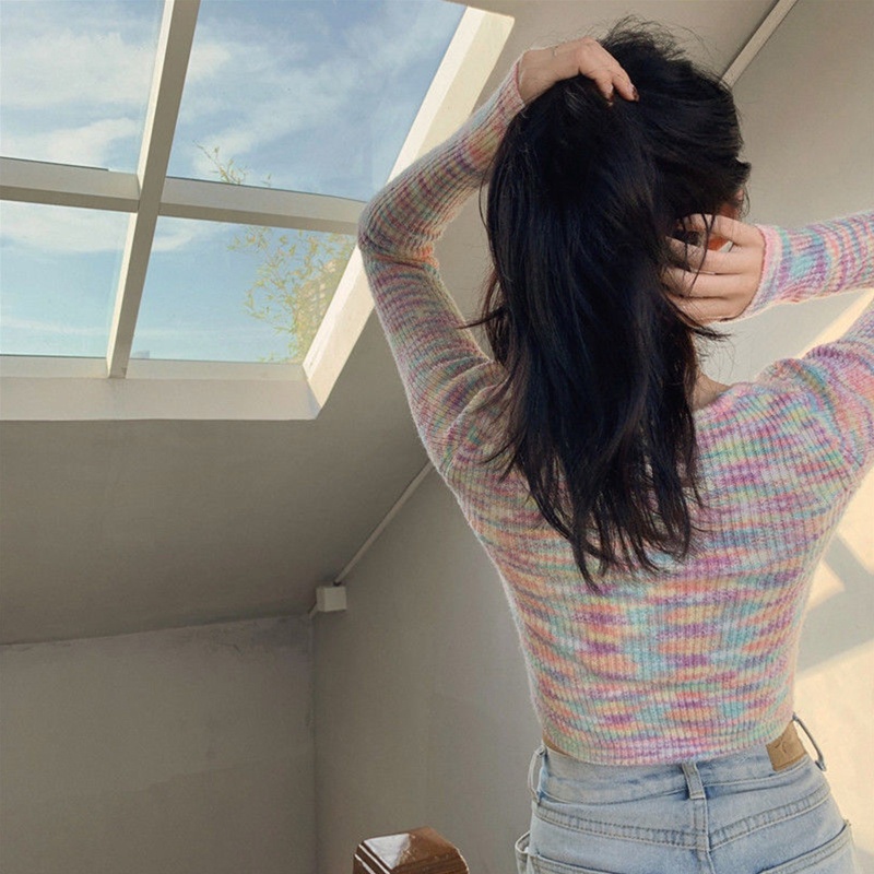 Áo Khoác Cardigan Cổ Chữ V Tay Dài Thời Trang Cho Nữ