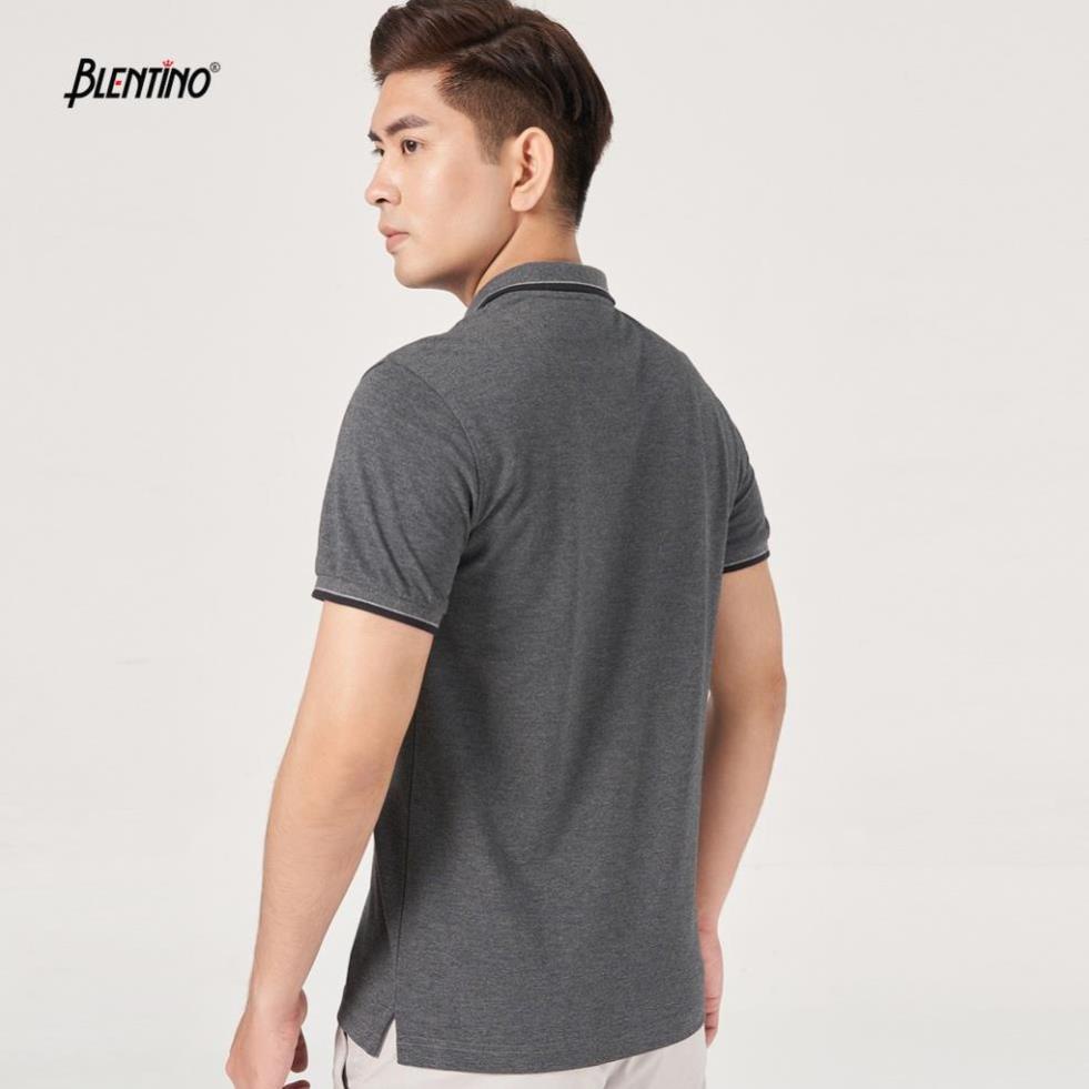 Áo Thun Nam Tay Ngắn Có Cổ Blentino PL1190 - Hàng Cotton Da Cá Trơn, Sờ Mát Lạnh ! 📷