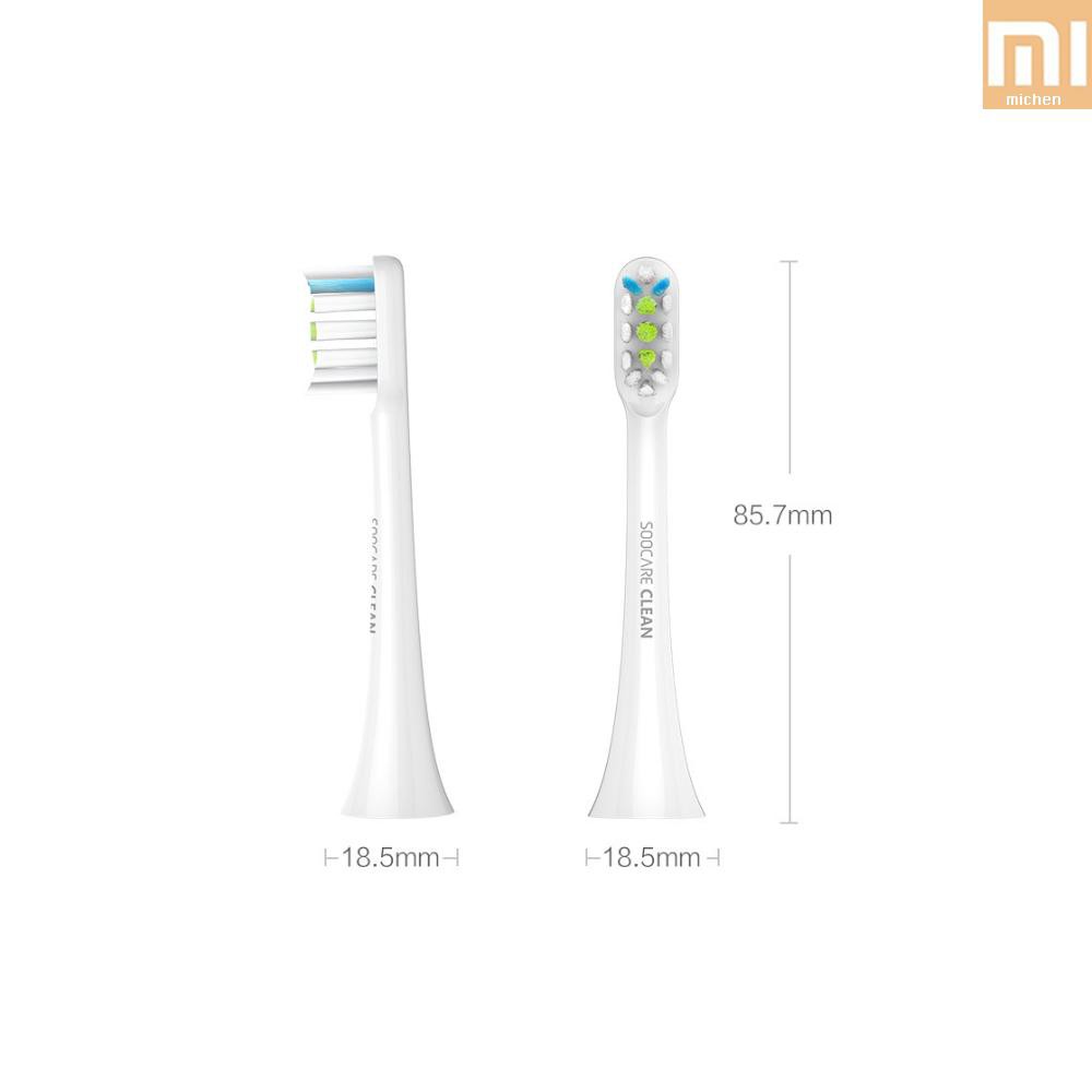 2 Đầu Bàn Chải Đánh Răng Điện Xiaomi Soocas Thay Thế Cho Bàn Chải Đánh Răng Điện 3d Cho Soocas X1 X3 X5