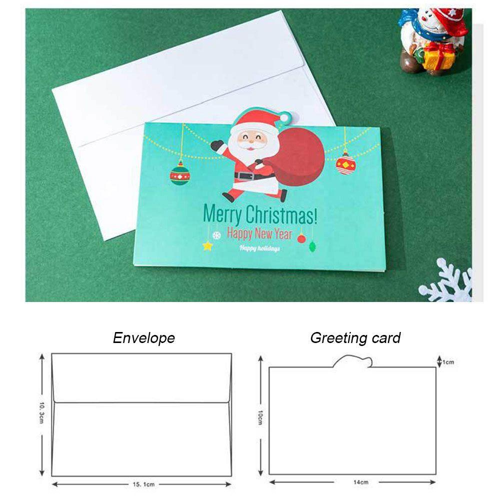 LAKAMIER Set 5 Thiệp Giáng Sinh Nhiều Màu Sắc