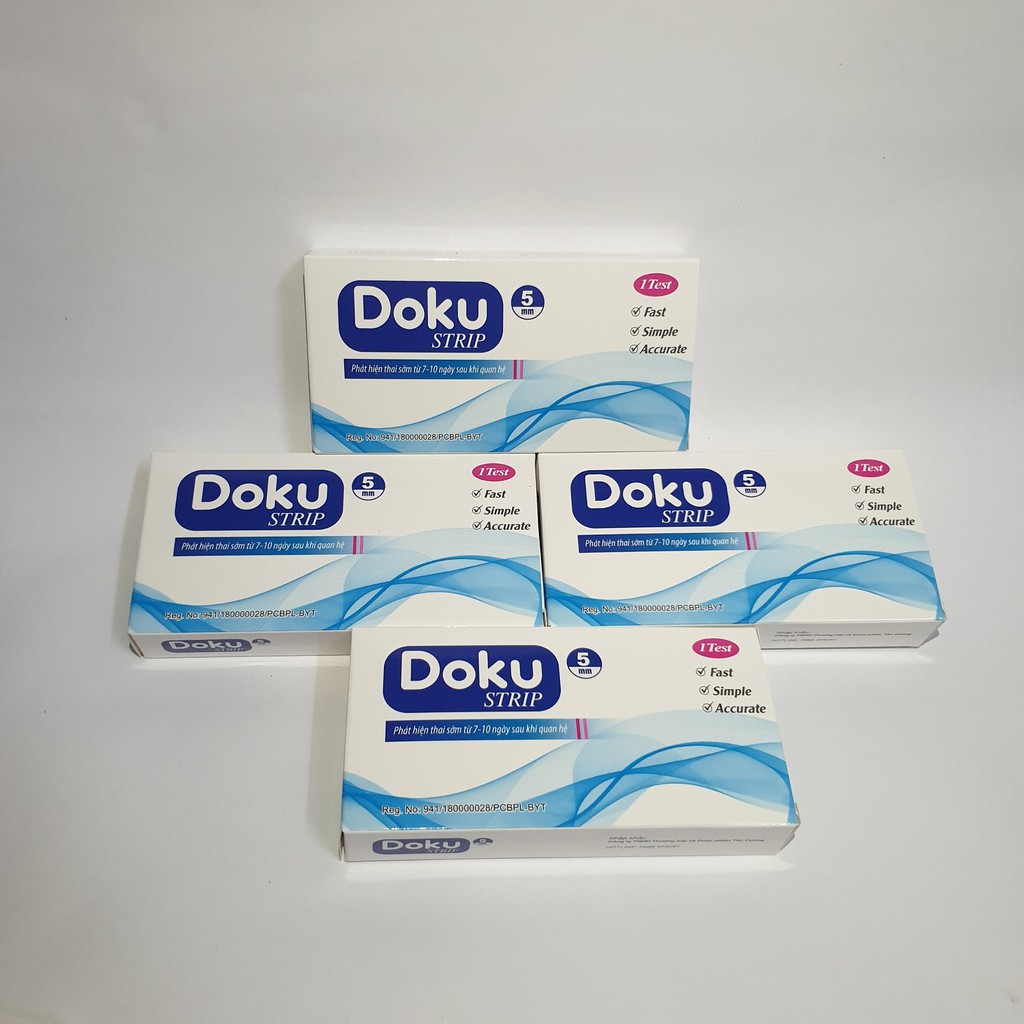 Que thử thai DOKU STRIP nhanh, chính xác - Che tên sản phẩm khi giao hàng