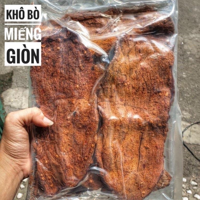 Khô Bò Giòn Siêu Ngon 1 [100% từ thịt bò] túi 500gram [FREE SHIP] TỪ ĐƠN 50K, [Loại Đặc Biệt] Hàng Ngon Nhà Làm