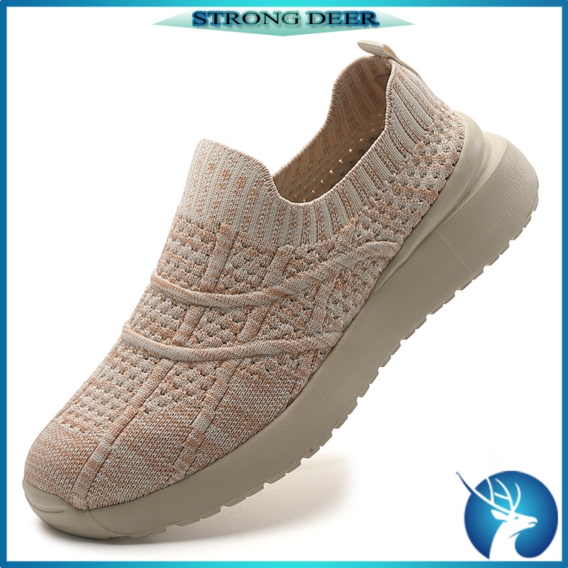 Rẻ Giầy Dày Búp Bê Giày đế Bằng Nữ Đan Móc Size 35-42