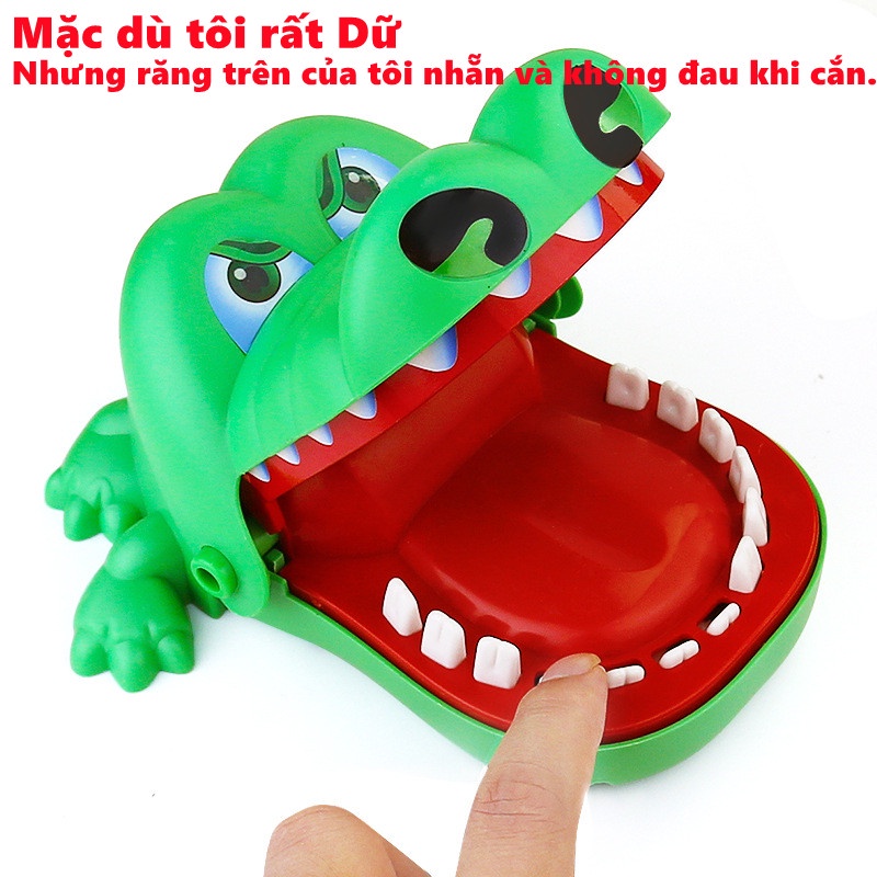 Đồ chơi Lắt Léo CÁ SẤU BULLDOG Cắn Ngón Tay Không Đau Dành Cho Trẻ em Người lớn Đồ Chơi Giải Trí Thú Vị