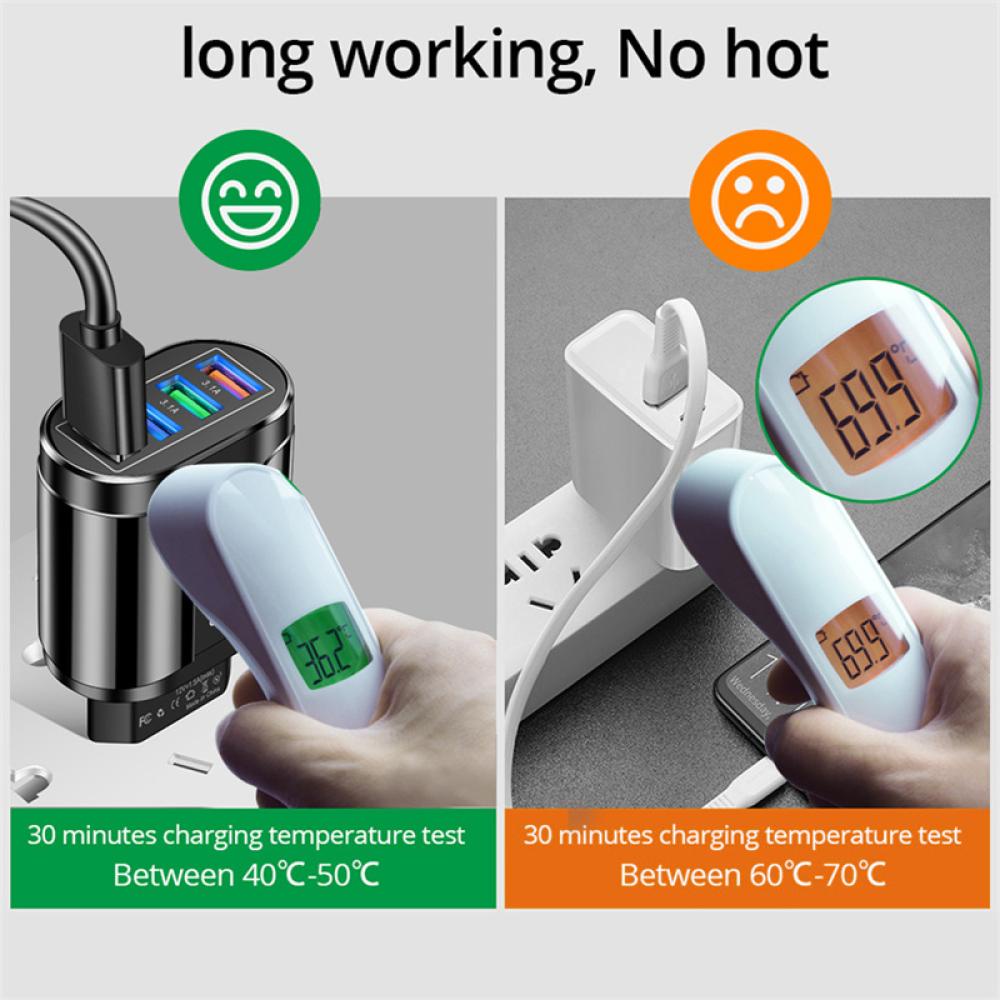 Cốc Sạc Nhanh 4 Cổng Usb 3.1A T2Y5 Cho Điện Thoại