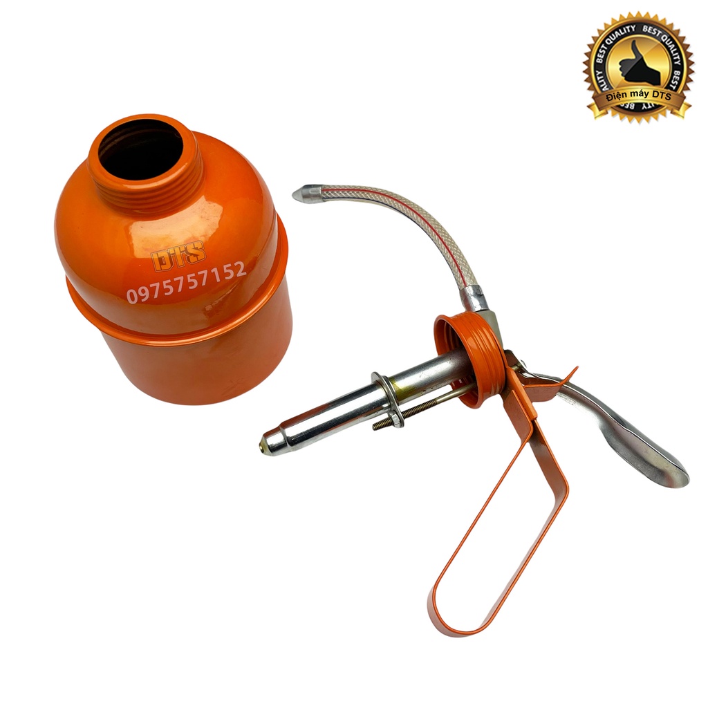 Bình châm nhớt kim loại lớn 500ml JIN LING sơn tĩnh điện, vịt dầu sắt ống dẻo cho máy móc cơ khí, bình châm dầu nhớt sắt