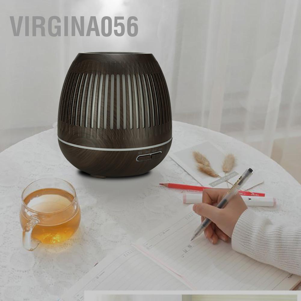 Hàng Hot Máy khuếch tán hương thơm bằng sóng siêu âm 400ml Đèn LED ban đêm Hàng giao ngayVirgina056