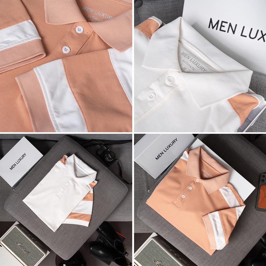 Áo polo cá sấu MEN LUXURY phông cổ bẻ basic đứng form thiết kế hàng hiệu tôn dáng hiện đại trẻ trung