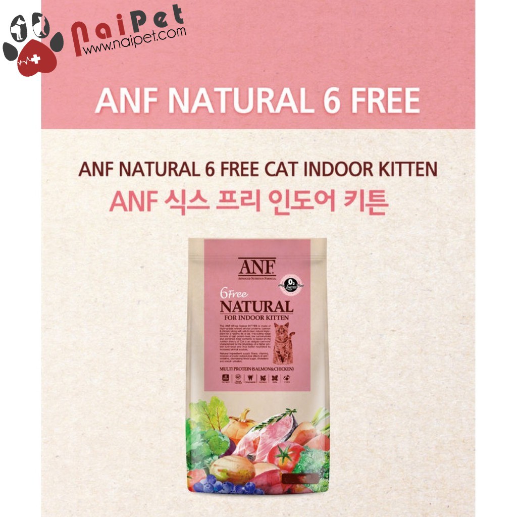 Thức Ăn Hạt Cho Mèo ANF Cat 6 Free Natural Hàn Quốc - Kitten