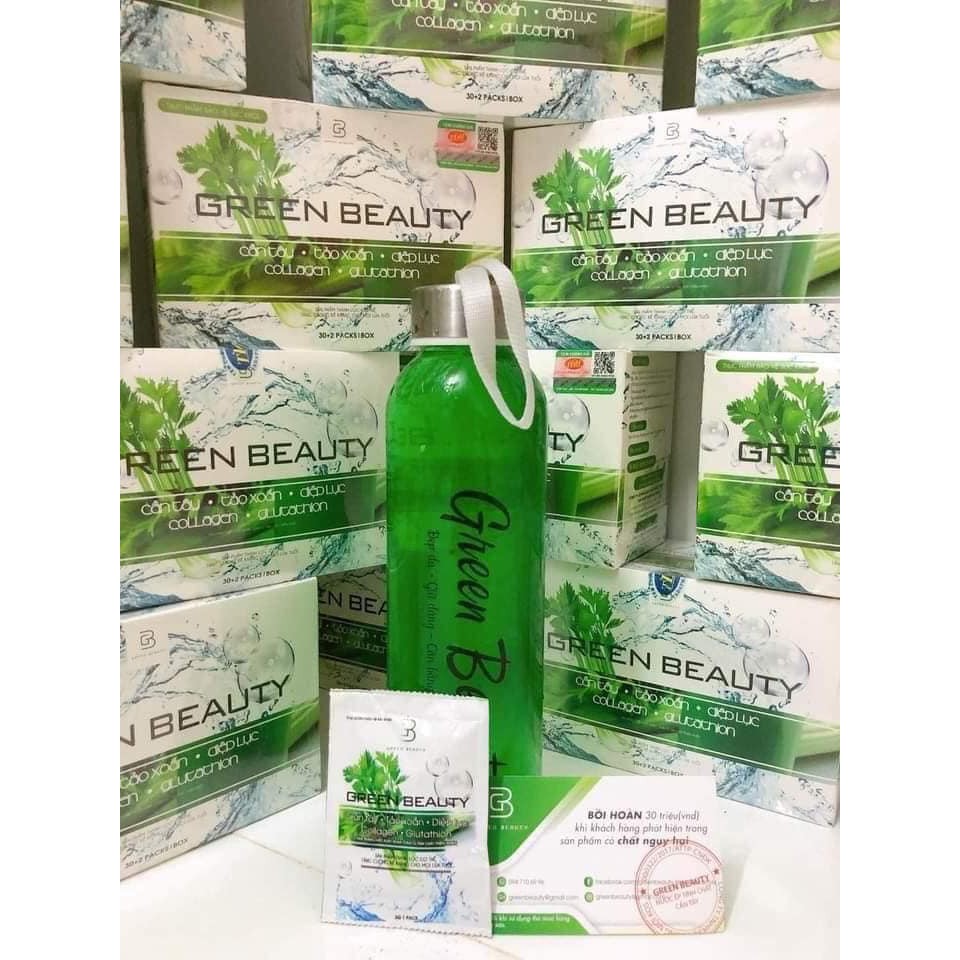 Cần tây Green Beauty, 3 vị nguyên bản, cà phê, lá nếp, thơm ngon bí quyết cho làn da đẹp, nâng cao sức khỏe