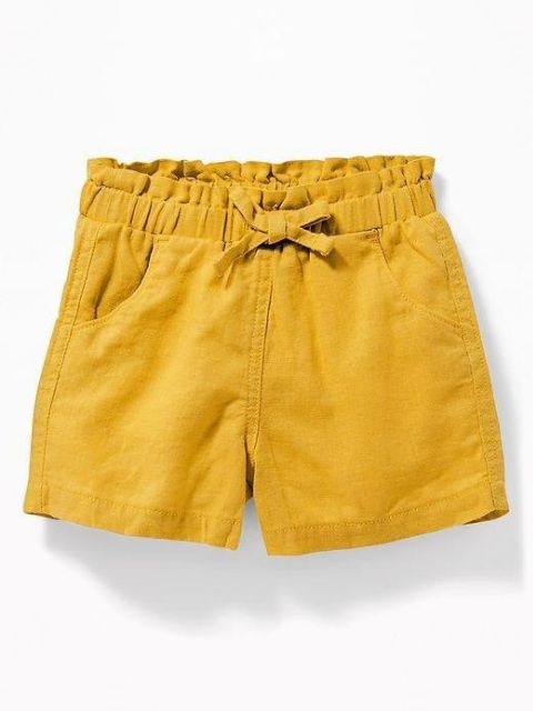 Quần sort linen bé gái Old Navy