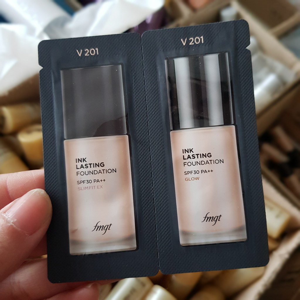 10 Set 2 Kem Nền Lâu Trôi Chống Nắng INK LASTING FOUNDATION SLIM FIT EX + GLOW SPF30 PA++