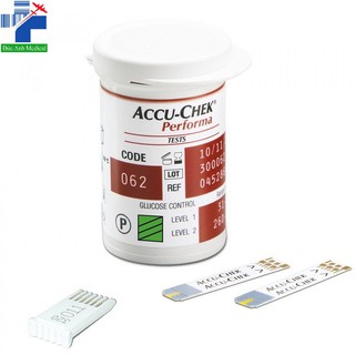 Que thử tiểu đường Accu-Check Performa lọ 25 que