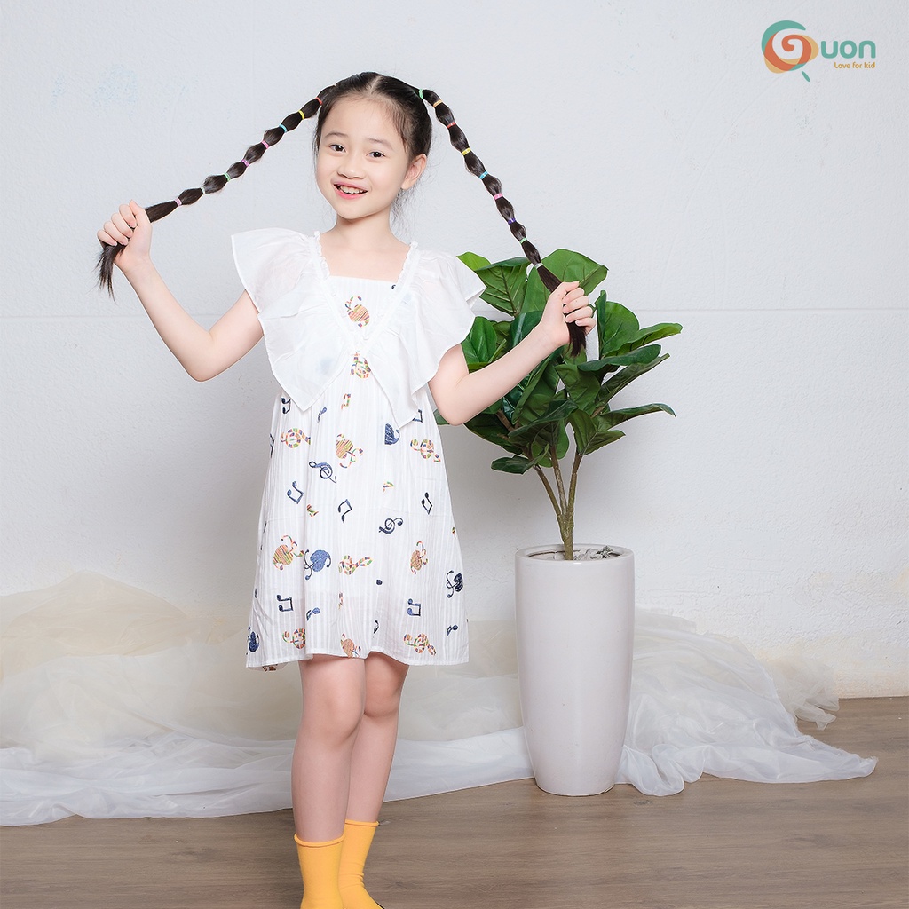 Váy bé gái từ 11 - 41kg vải cotton thoáng mát Tiểu Mai - GUON