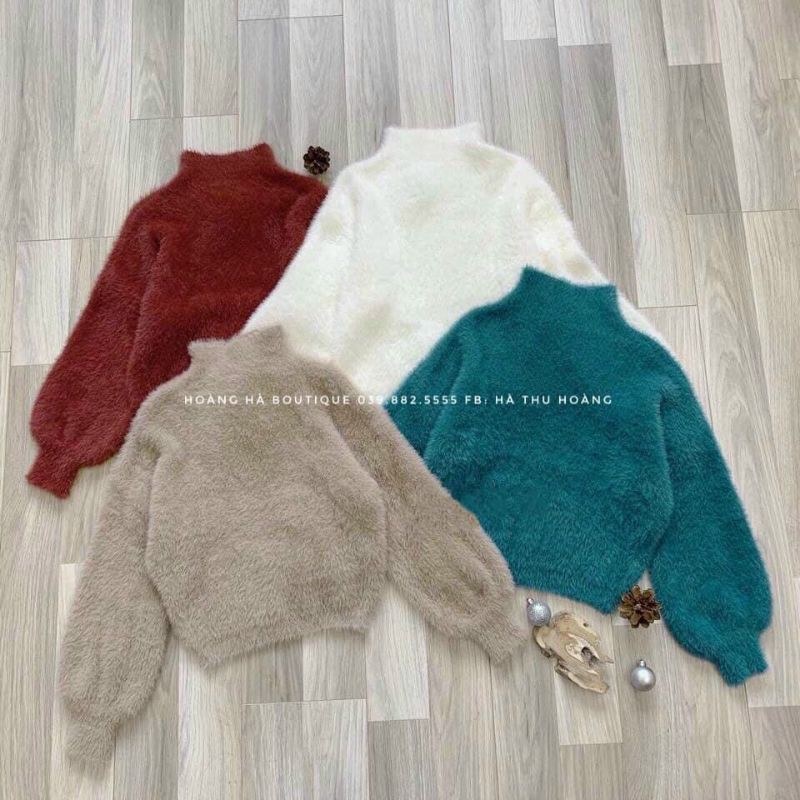 Áo len lông cổ 3 phân hàng QC