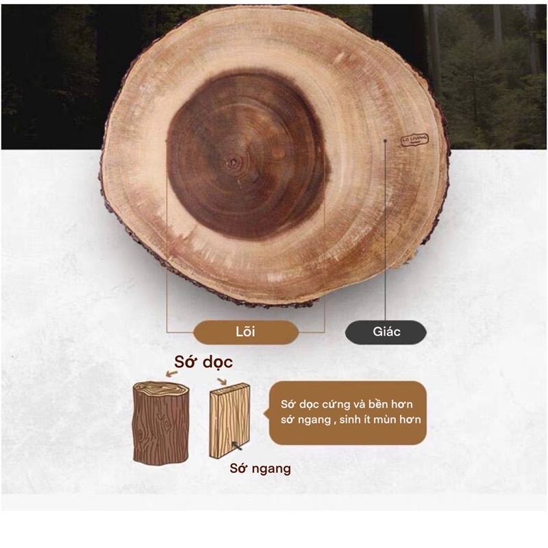 THỚT GỖ TỰ NHIÊN  - GHÉP LEGO