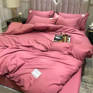 {THANH HÓA}SET 4 MÓN CHĂN GA GÔI LỤA TENCEL ĐƠN SẮC