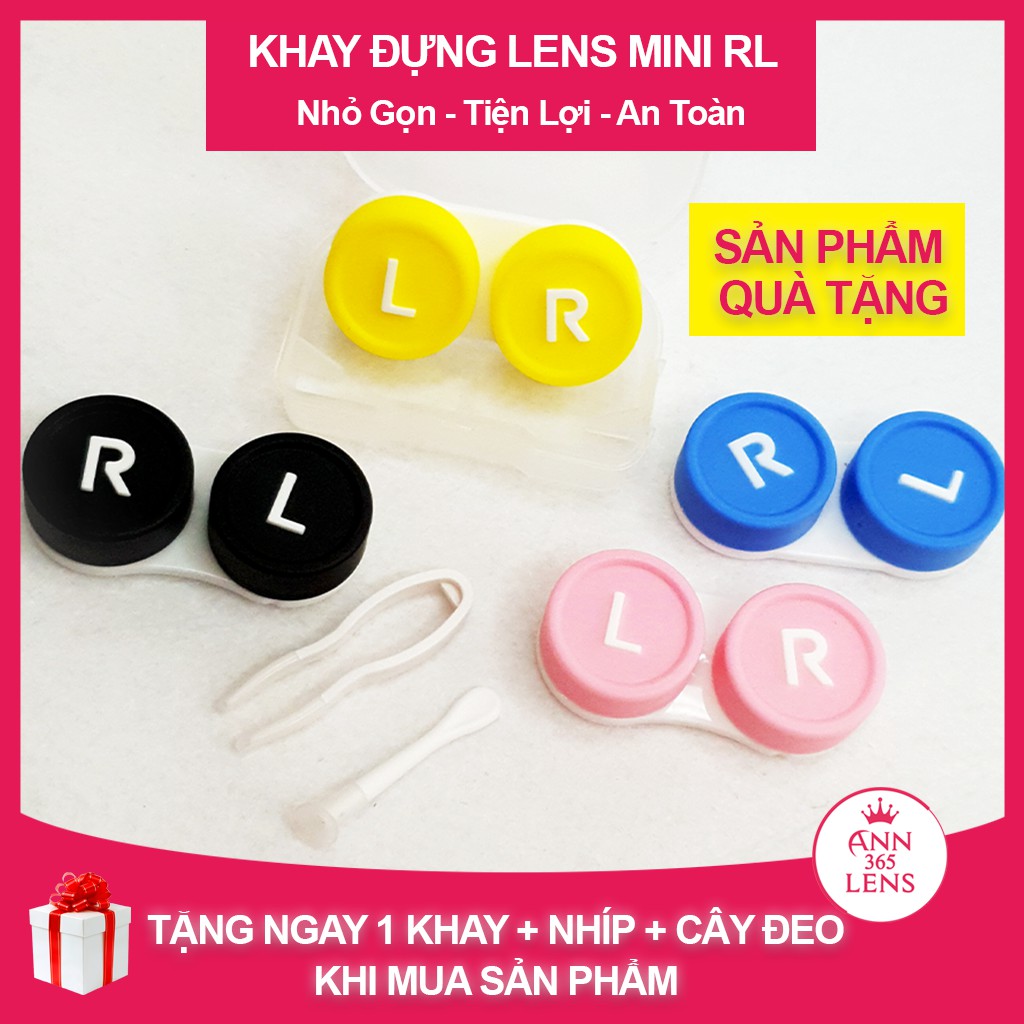 [TẶNG KHAY ] Lens đeo mắt 1 tháng , kính áp tròng cận thị, cận loạn HQ dành cho mắt nhạy cảm màu xám, nâu, vang đỏ