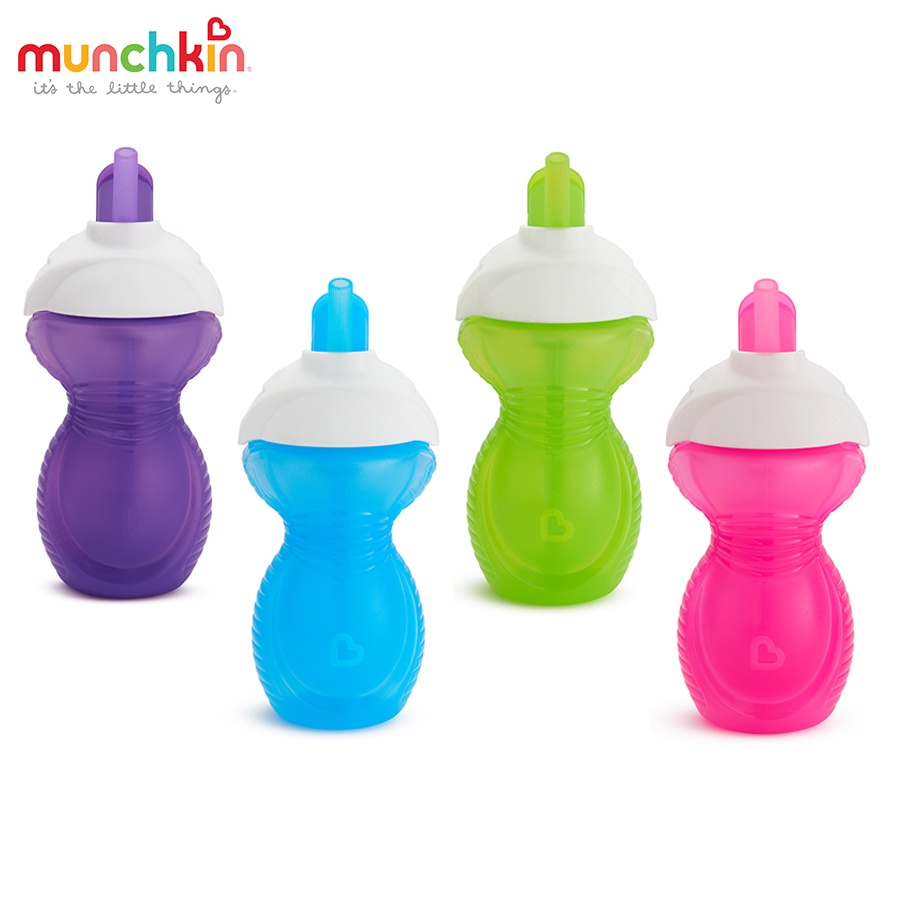 Cốc tập uống CL Munchkin có ống hút silicone MK15424