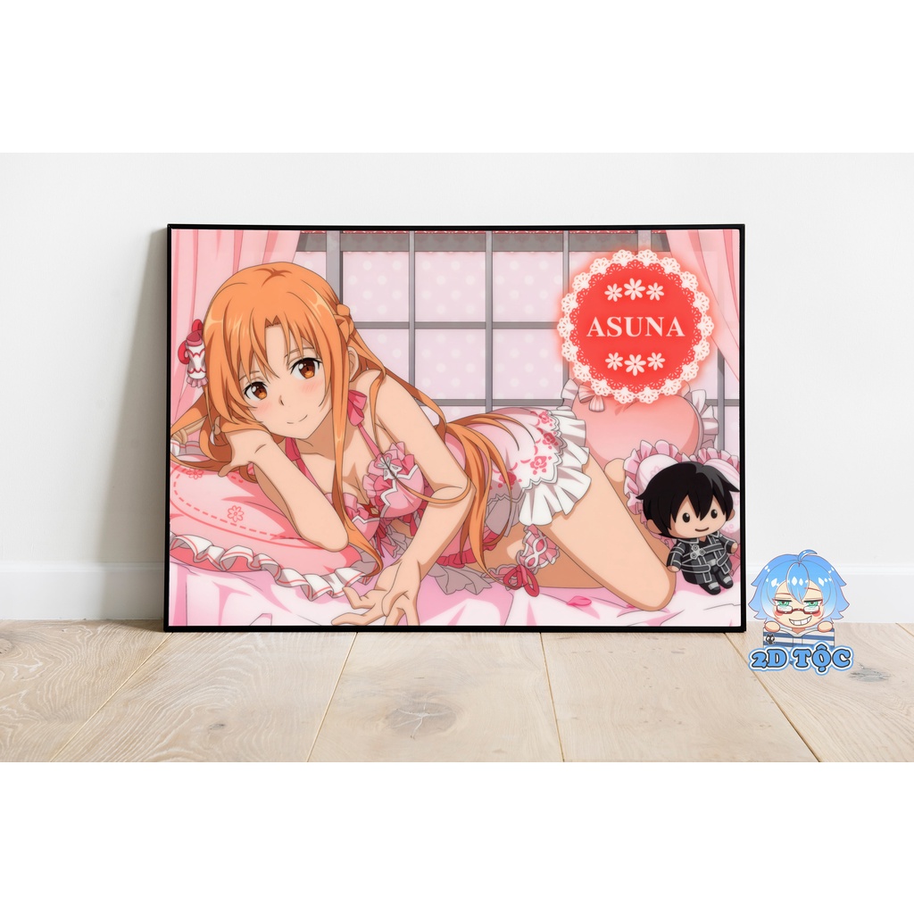 Ảnh poster A3 chất lượng chuẩn Yuuki Asuna  Anime Manga Sword Art Online  – tranh dán tường 2D Tộc Shop