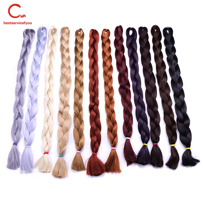 Phím tóc giả thắt bính nhiều màu thời trang
