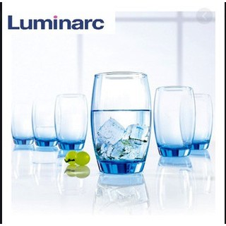 [HÀNG CAO CẤP] Ly Thủy Tinh Luminarc Salto Ice Blue Hi Ball 350ml | Thủy Tinh Màu Cao Cấp