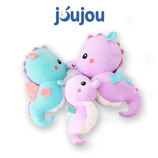Cá ngựa bông dễ thương cao cấp joujou, gấu bông hình thú đáng yêu, 2 kích thước, chất liệu vải nhung mềm mịn, co giãn
