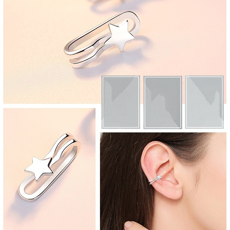 Bông Tai Mạ Bạc 925 Hình Hoa Và Bướm Phong Cách Hàn Quốc