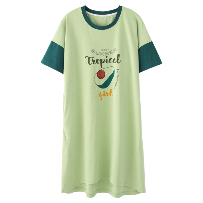 Đầm Ngủ Cotton Dáng Rộng Plus Size In Họa Tiết Quả Bơ Dễ Thương Cho Nữ | BigBuy360 - bigbuy360.vn