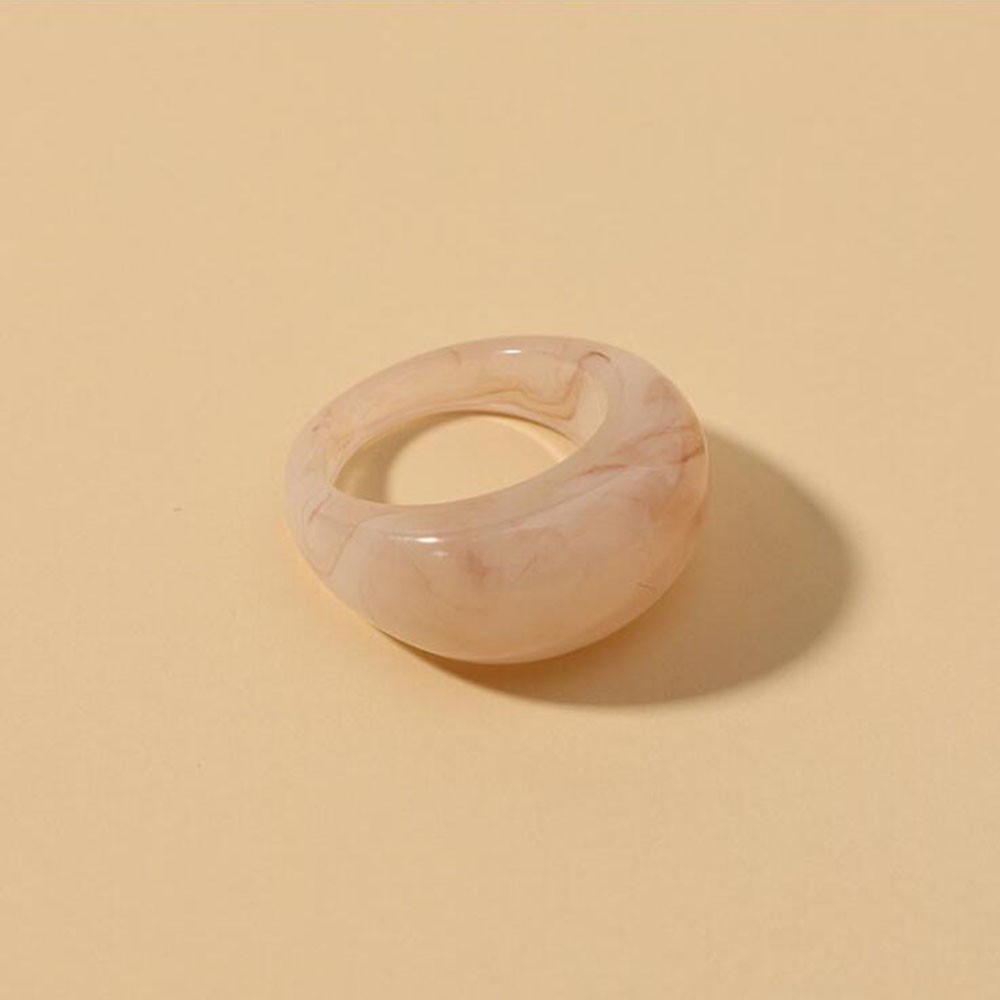 [Khuyến mãi đặc biệt] Nhẫn Nhựa Trang Sức Resin Nhiều Màu Sắc Phong Cách Vintage