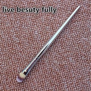 Cọ trang điểm phấn mắt và kem che khuyết điểm cán bạc mạ chrome chuyên dụng
