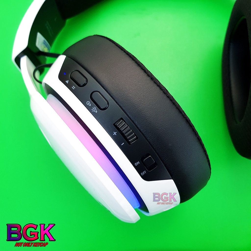 Tai nghe Gaming E-DRA EH494w không dây 3 chế độ kết nối LED RGB mic rời.