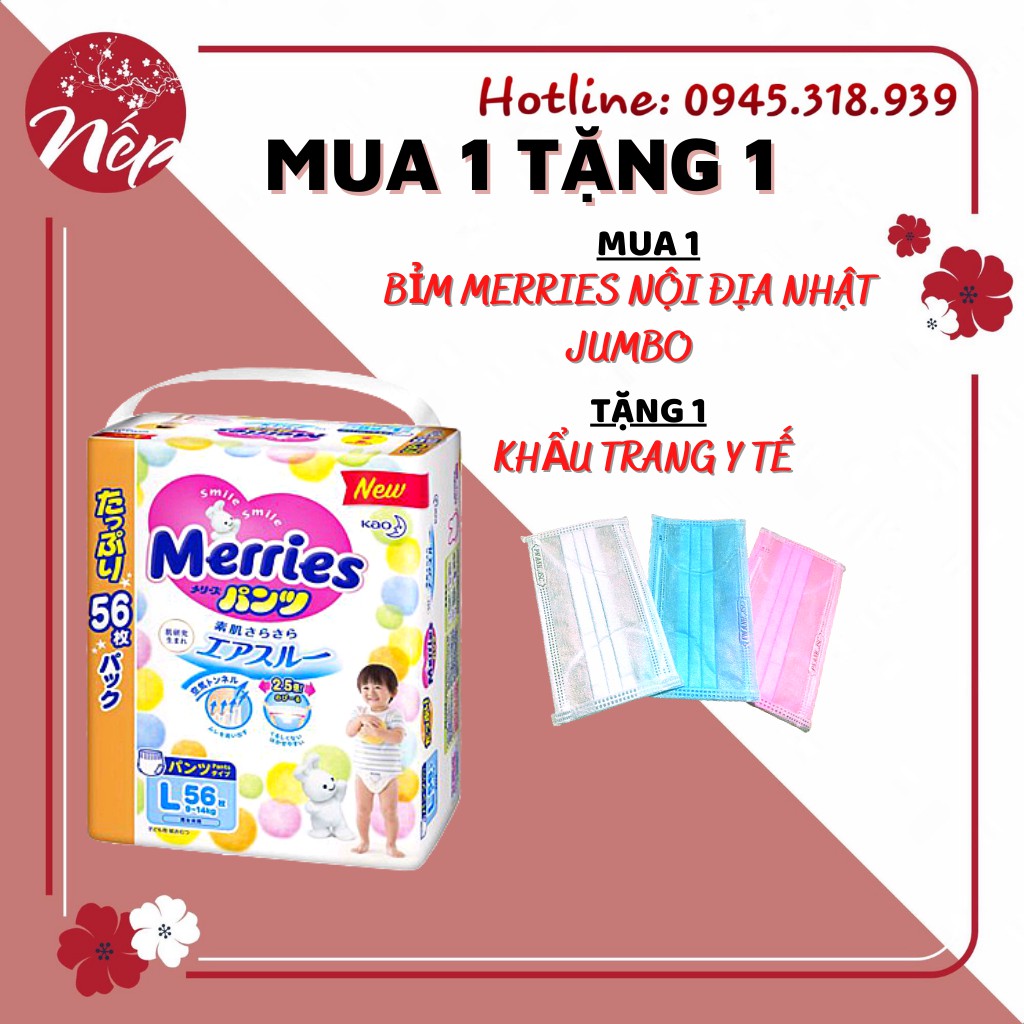 TÃ DÁN / QUẦN MERRIES JUMBO NỘI ĐIẠ L56,M76...