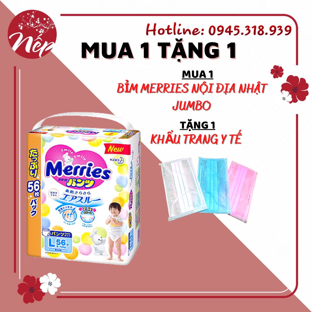 TÃ DÁN / QUẦN MERRIES JUMBO NỘI ĐIẠ L56,M76...