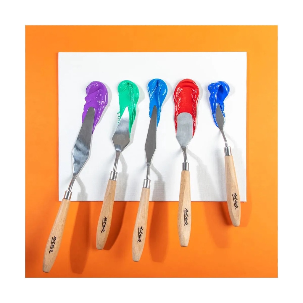 Bay vẽ, xúc màu, pha trộn màu bộ 5 cây Mont Marte - Hoạ cụ Gia Huy