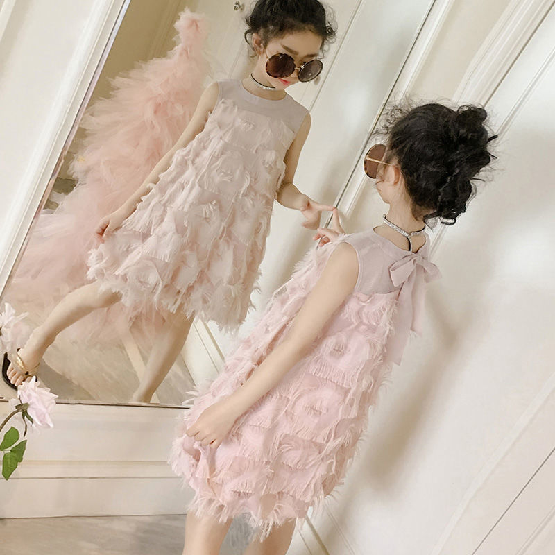 Váy không tay phong cách sành điệu dành cho bé gái