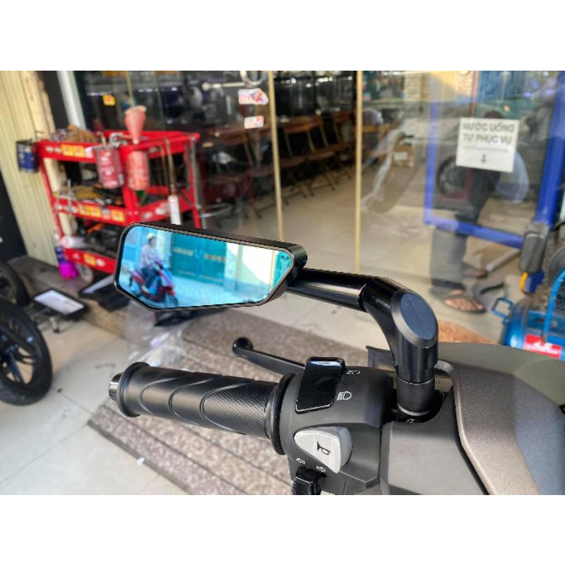 Kính 744  Gắn  - gương chiếu hậu xe máy