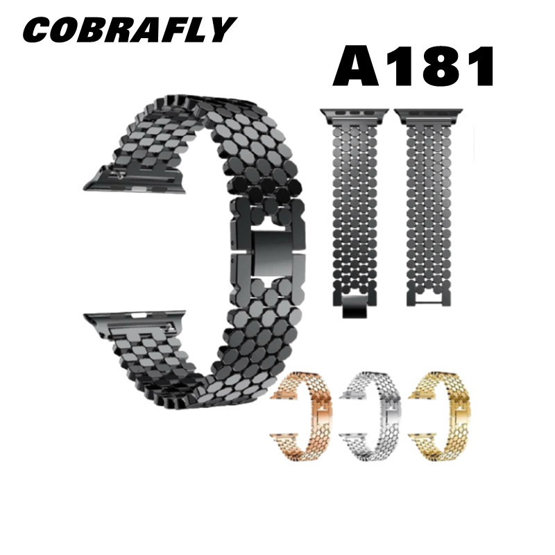Dây Đồng Hồ Cobrafly Chất Liệu Kim Loại Nhiều Màu Tùy Chọn Cho Apple Watch Seri 6 5 4 3 2 1 44mm