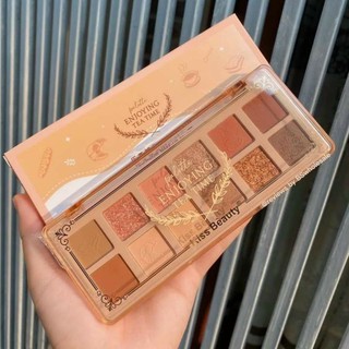 ☕️ [NEW] BẢNG PHẤN MẮT KISS BEAUTY 12 Ô ENJOYING TEA TIME NỘI ĐỊA TRUNG ☕
