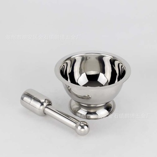 Cối chày Inox 304 size 16cm chày cối nhà bếp tiện dụng